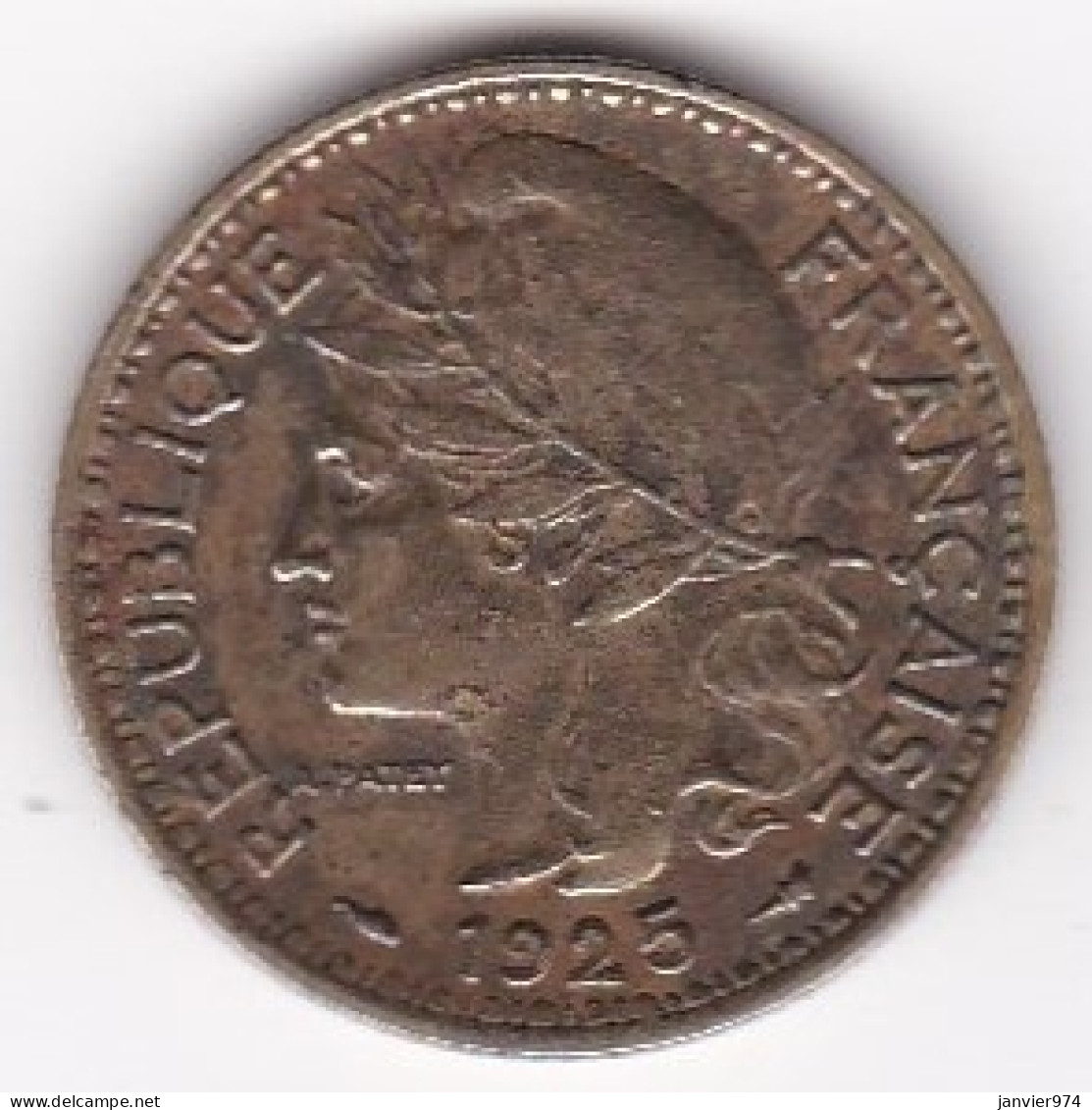 Territoire Sous Mandat De La France. Cameroun. 1 Franc 1925. En Bronze Aluminium,  Lec# 7 - Camerun