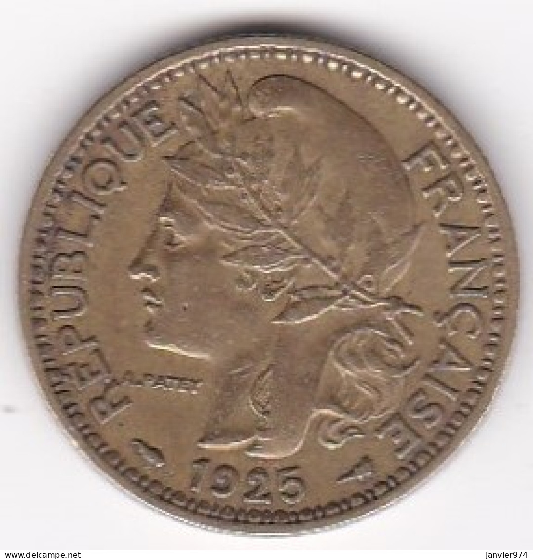 Territoire Sous Mandat De La France. Cameroun. 1 Franc 1925. En Bronze Aluminium,  Lec# 7 - Cameroon
