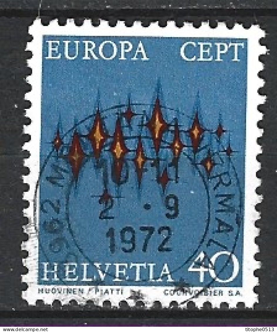 SUISSE. N°900 Oblitéré En 1972. Europa'72. - 1972