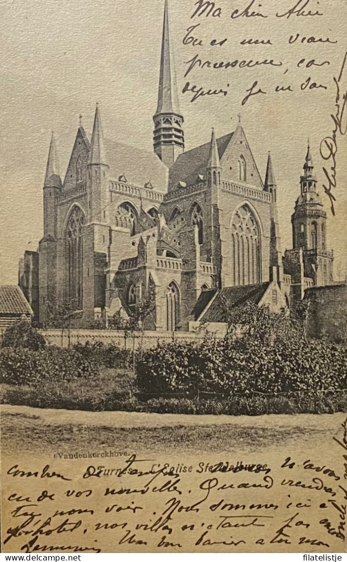 Veurne De St Walburgakerk - Veurne