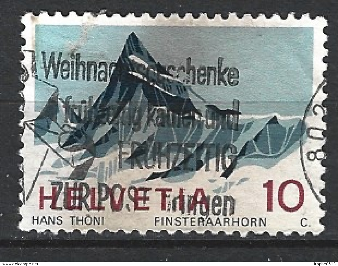 SUISSE. N°775 De 1966 Oblitéré. Mont Finsteraarhorn. - Mountains