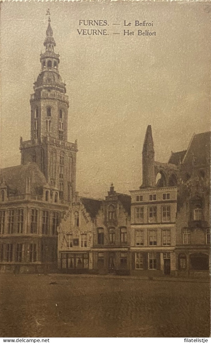 Veurne Het Belfort (bemerk Café Exelcior) - Veurne