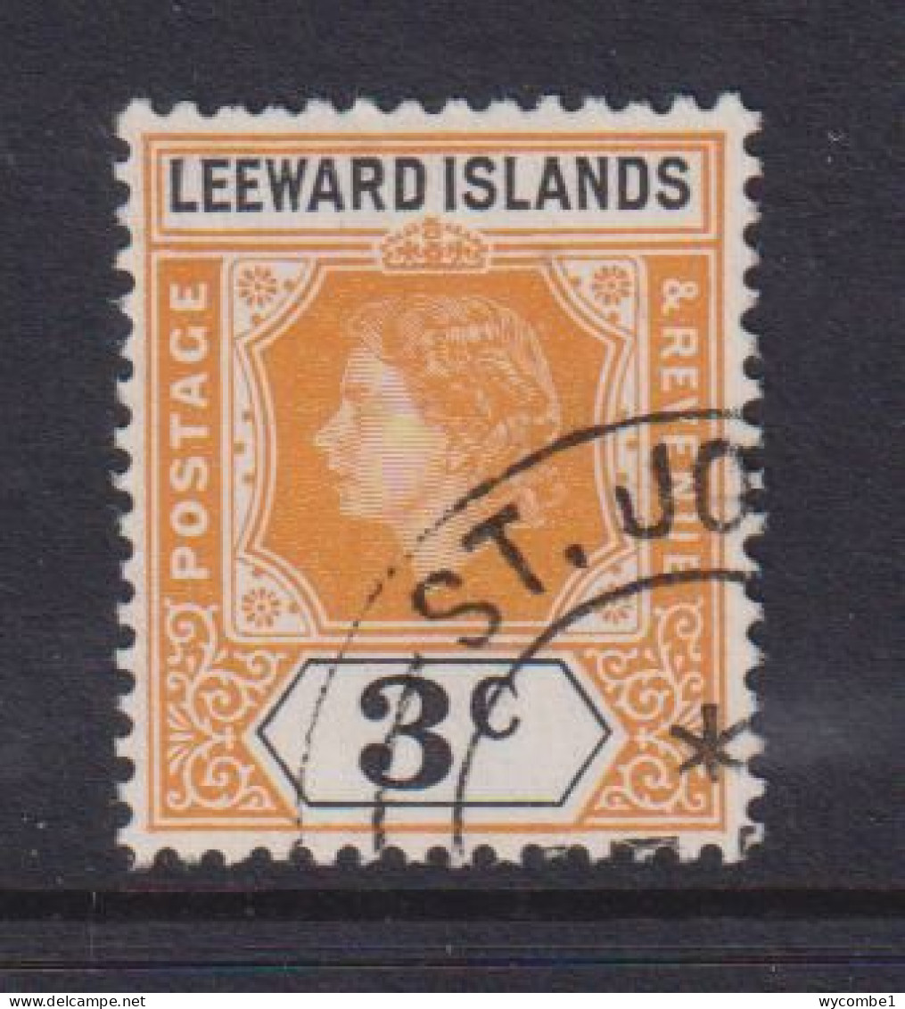 LEEWARD ISLANDS - 1954 Definitives 3c Used As Scan - Leeward  Islands