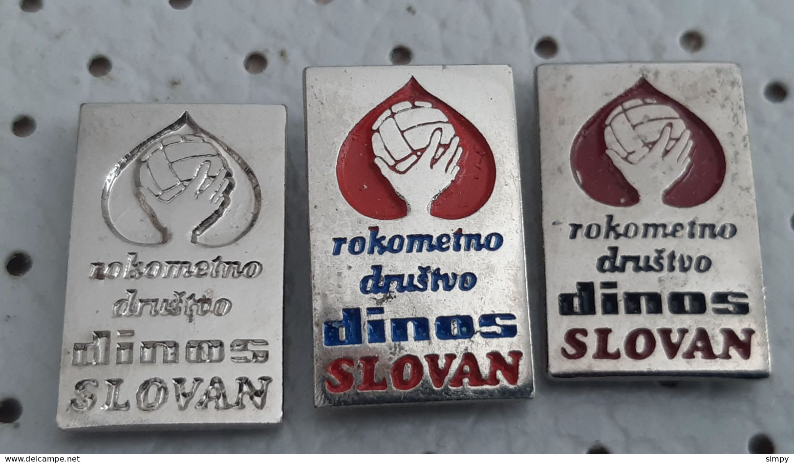 Handball Club  RD Dinos Slovan Ljubljana Ex Yugoslavia Pins - Handball