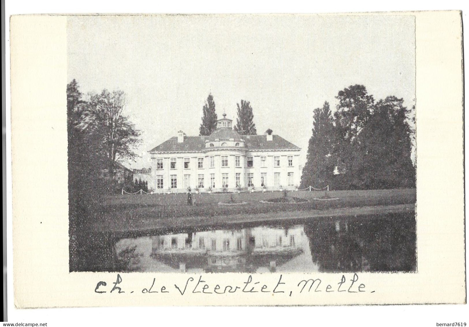 Belgique  -  Melle -  Chateau  De Steenrliet -  Baronne  Casier - Melle