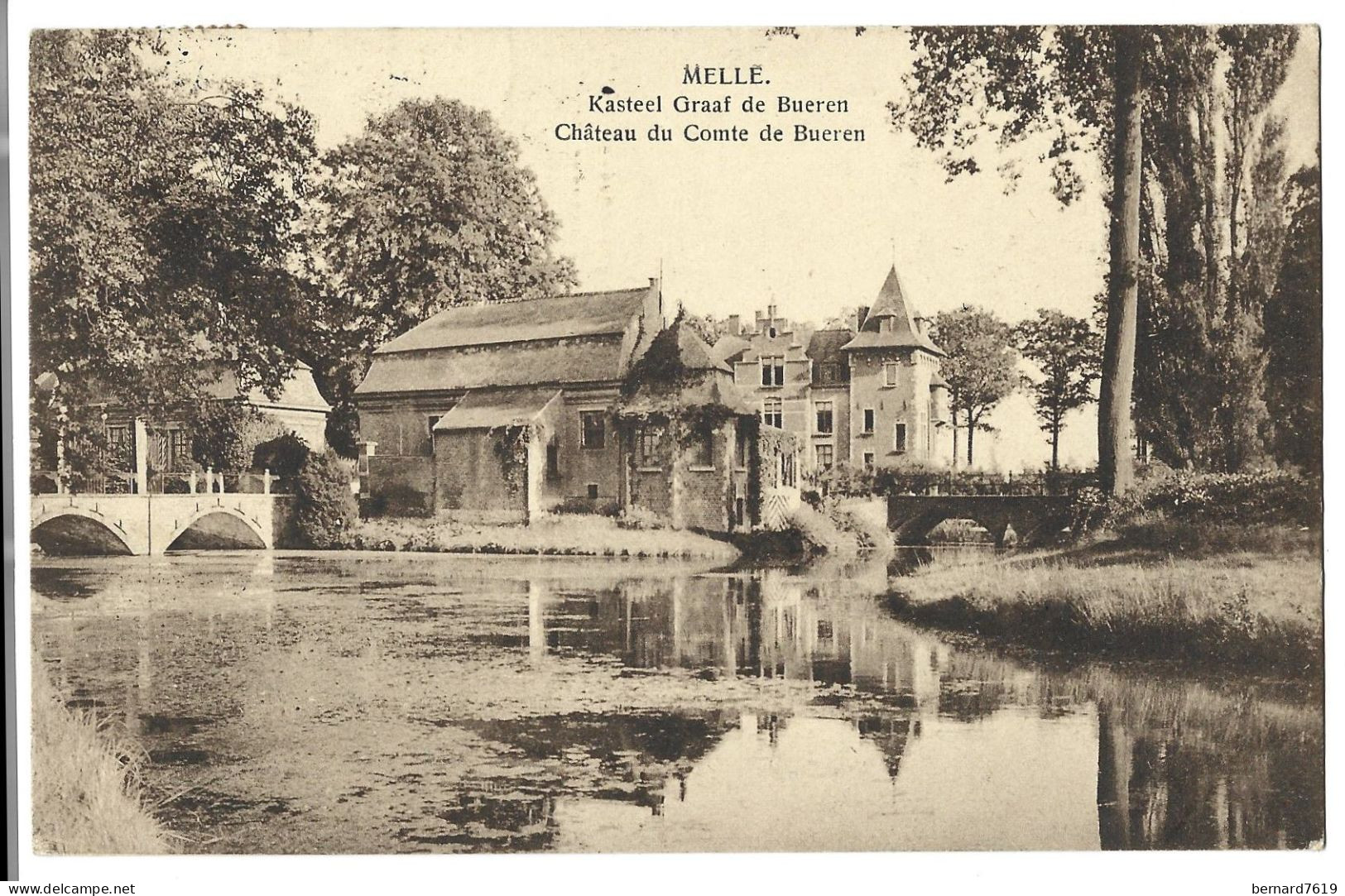 Belgique  -  Melle -  Chateau Du Comte  De  Bueren - Voir Texte Au Dos - Melle