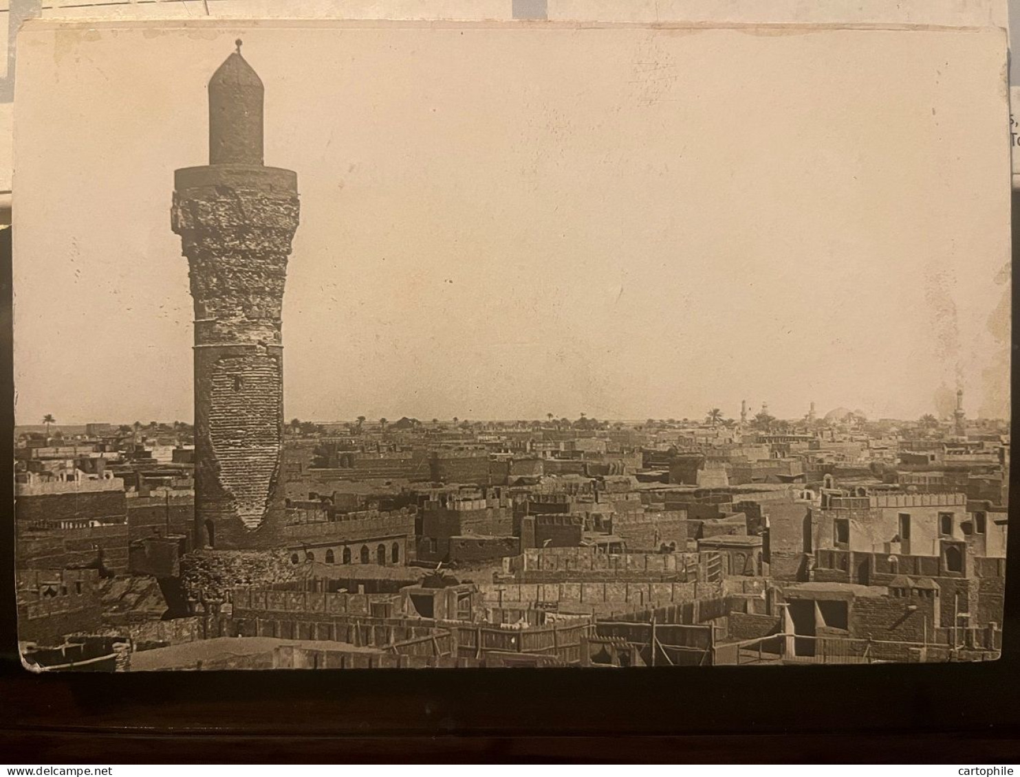 Iraq - Bagdad - Postcard Photo - La Marche Des Anglais Sur Bagdad - Tours Anciennes - Iraq