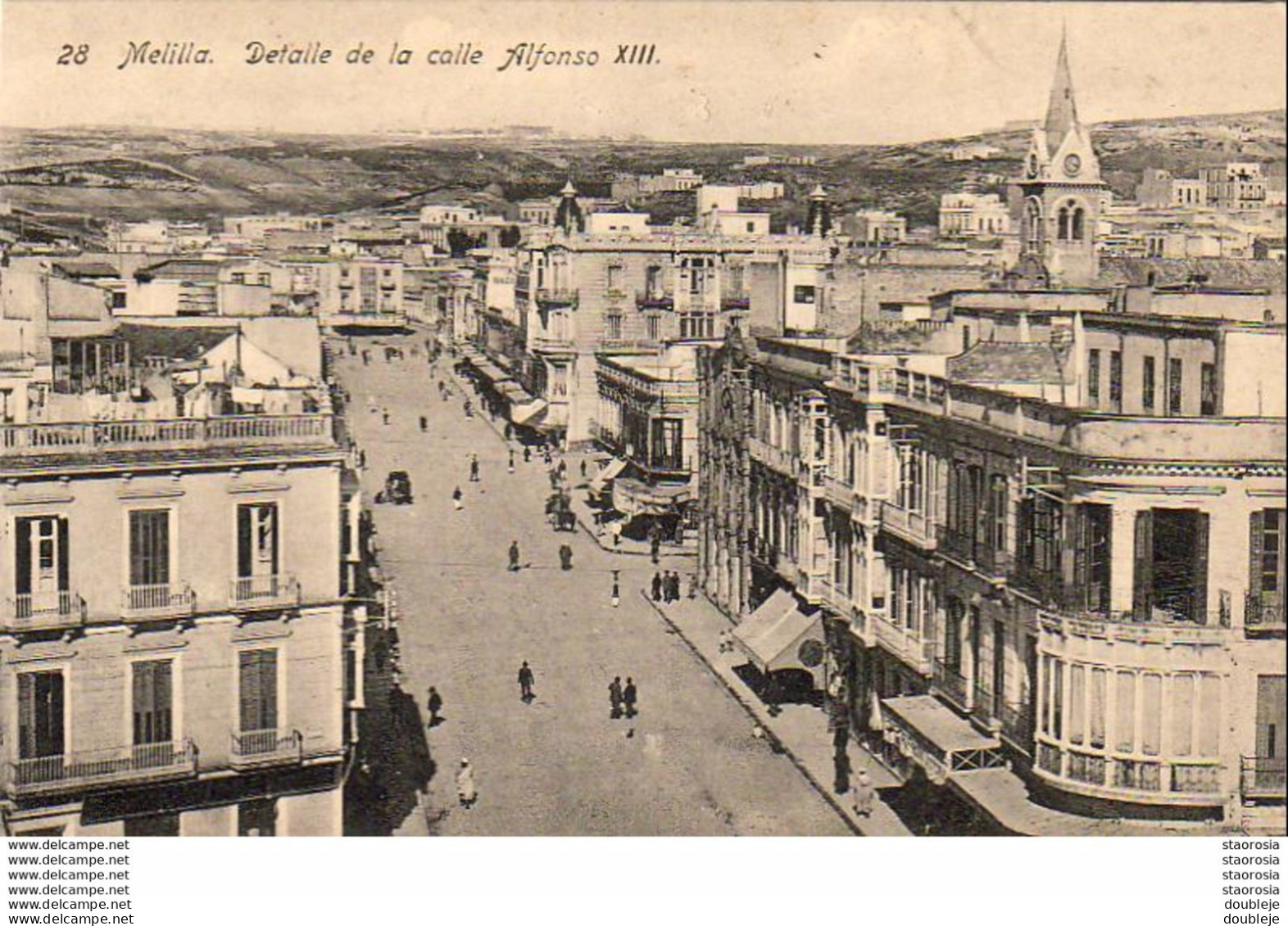 ESPAGNE MELILLA  Detalle De La Calle Alfonso XIII - Melilla