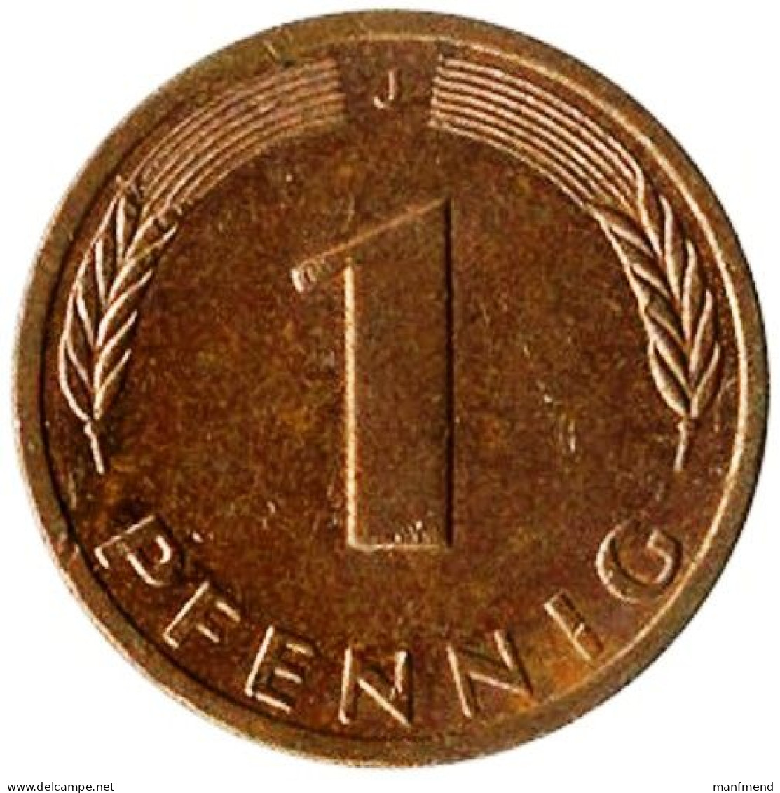 Germany - 1995 - KM 105 - 1 Pfennig - Mintmark "J" / Hamburg - XF - Look Scans - 1 Pfennig