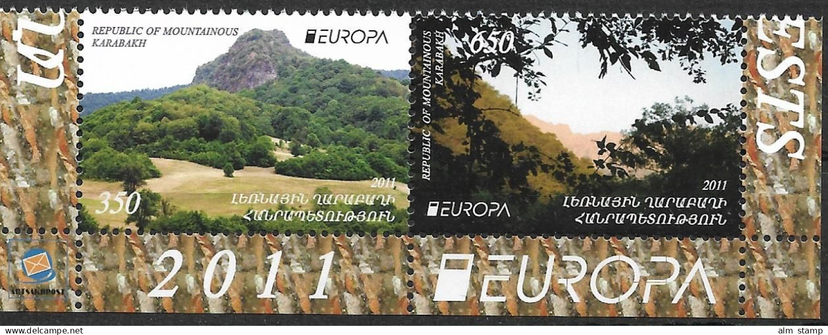 2011 NAGORNO KARABAKH  Bergkarabach Mountainous Karabakh Mi. 69-70 **MNH  ZD  Europa - 2011