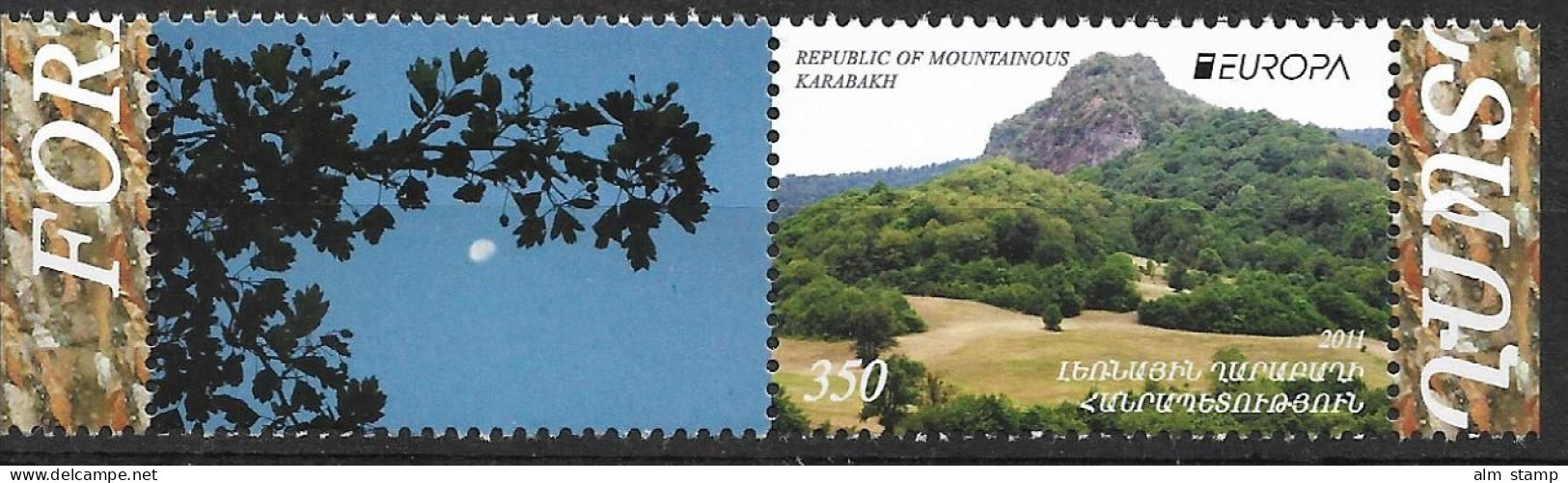 2011 NAGORNO KARABAKH  Bergkarabach Mountainous Karabakh Mi. 69-70 **MNH  ZD  Europa - 2011