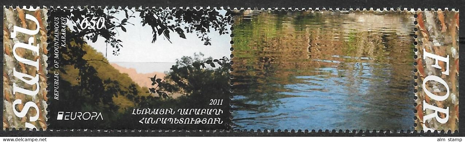 2011 NAGORNO KARABAKH  Bergkarabach Mountainous Karabakh Mi. 69-70 **MNH  ZD  Europa - 2011