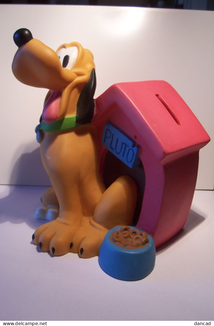 PLUTO  - DISNEY  BULLYLAND  - TIRELIRE ( Vide ) - - Disney