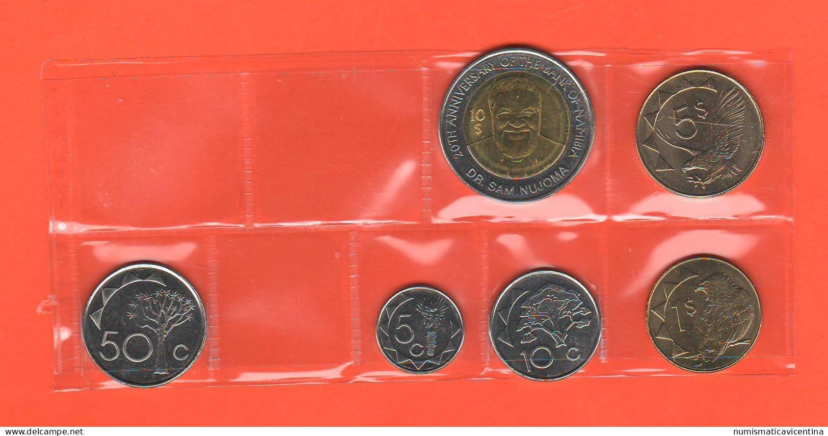 Namibia Set 6 Coins  Different Dates Africa States - Namibia