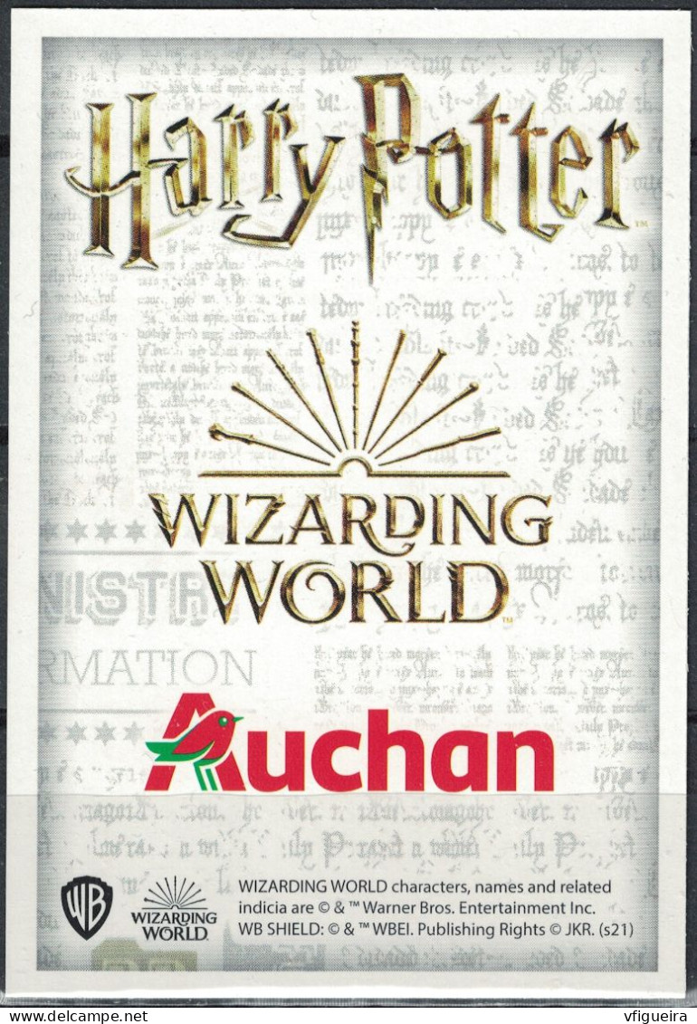 Carte Harry Potter Auchan Wizarding World Arthur Weasley N° 55 - Harry Potter