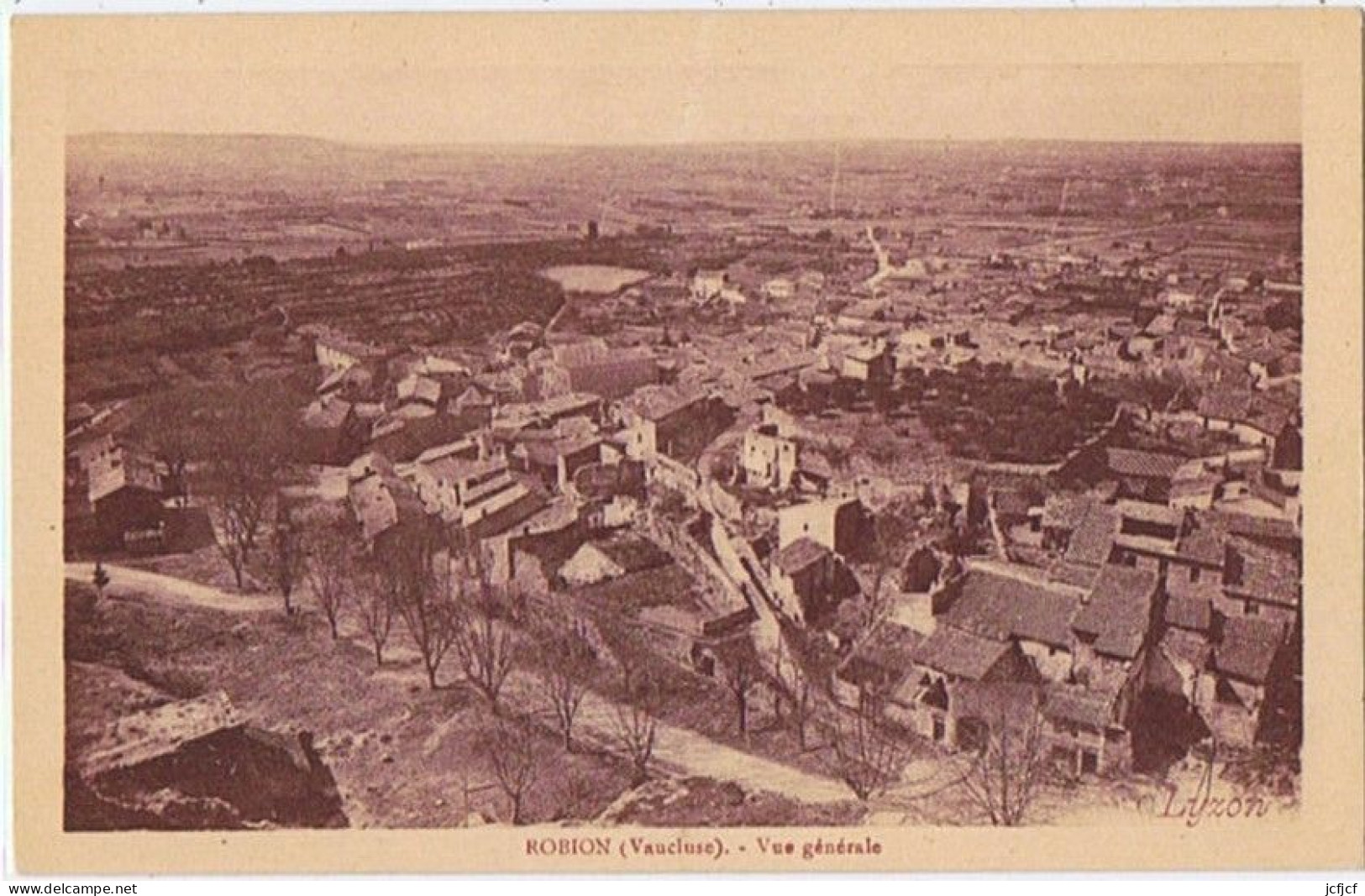 Cpa..84..ROBION..VAUCLUSE..VUE GENERALE.. - Robion