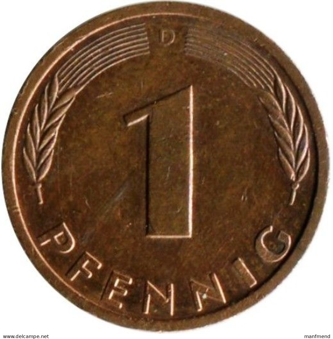 Germany - 1996 - KM 105 - 1 Pfennig - Mintmark "D" / München - XF - Look Scans - 1 Pfennig