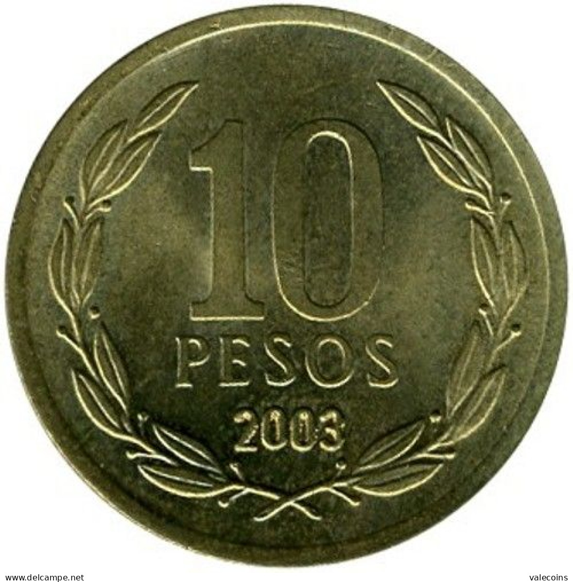 * CILE CHILE - 2003 -  10 Pesos - KM 228 - UNC - Bernardo O'Higgins - Chile