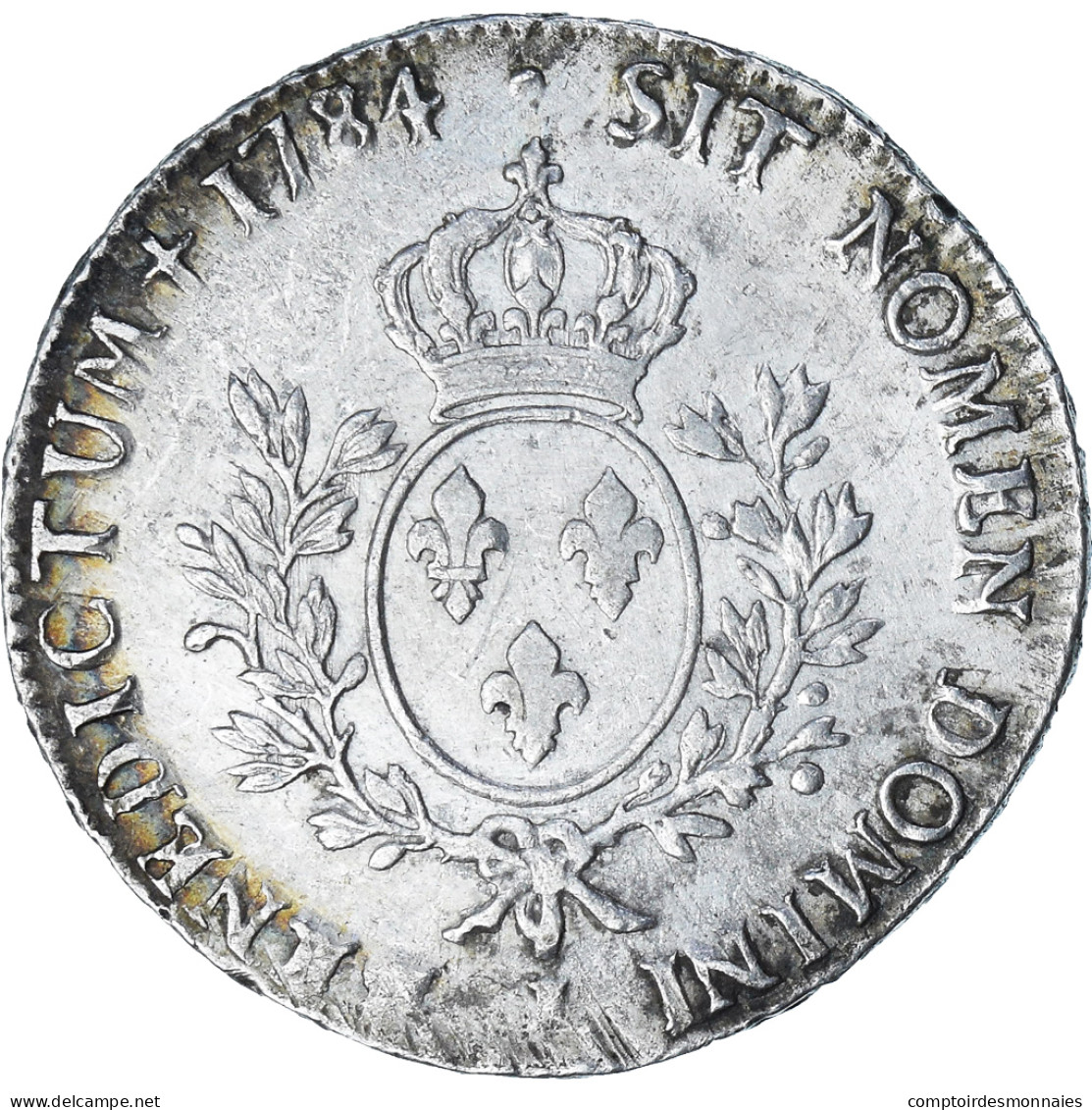 France, Louis XVI, Ecu Aux Branches D'olivier, 1784, Limoges, TB+, Argent - 1774-1791 Luigi XVI