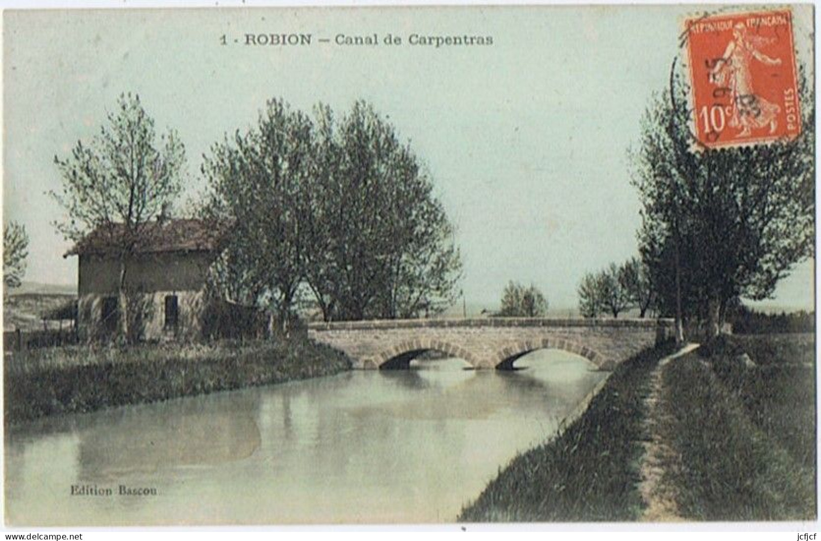 Cpa..84..ROBION..VAUCLUSE..CANAL DE CARPENTRAS - Robion