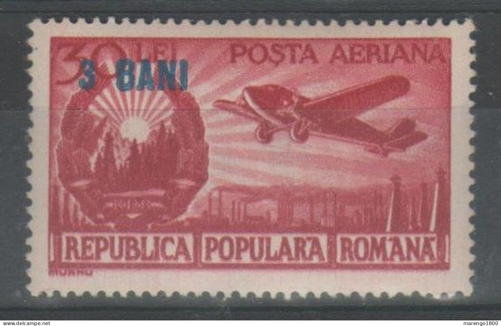 Romania 1952 - Posta Aerea 3 Bani Su 30 Lei **          (g9365) - Nuevos