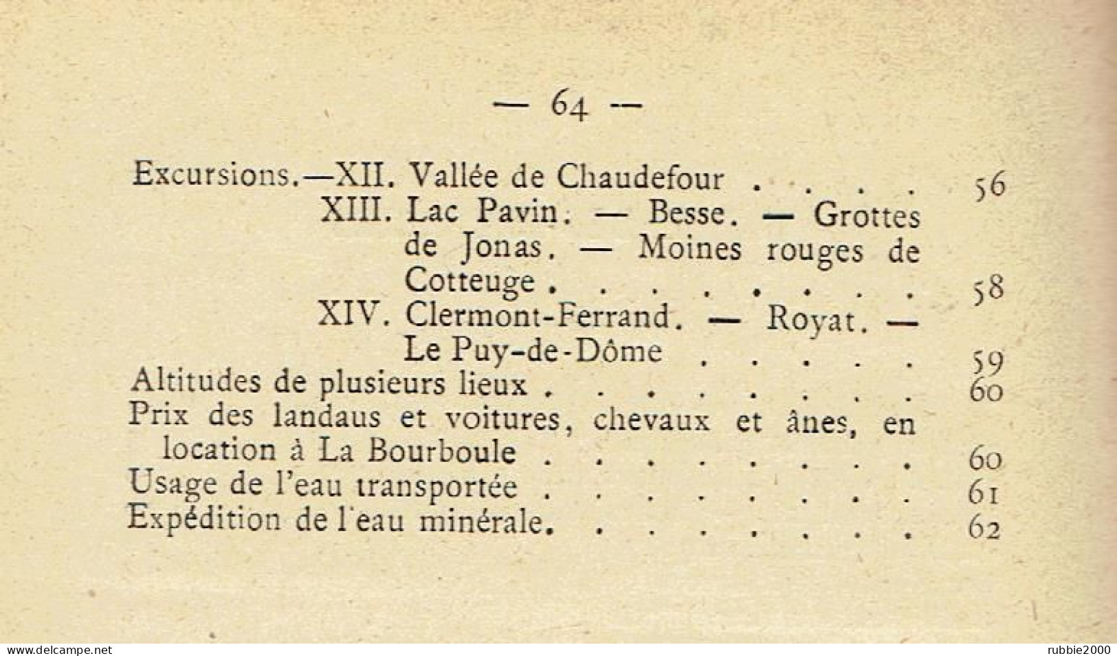 LA BOURBOULE 1896 GUIDE DE L ETRANGER DESCRIPTION DE LA STATION ET DES ETABLISSEMENTS THERMAUX - Auvergne