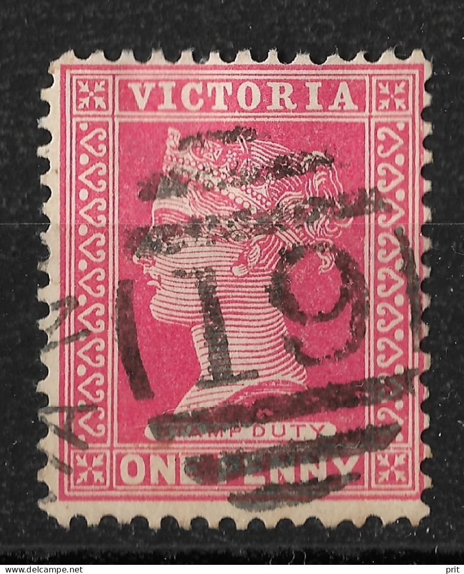 Victoria 1891 Barred Numeral Postmark " 19 " BRIGHTON - Oblitérés