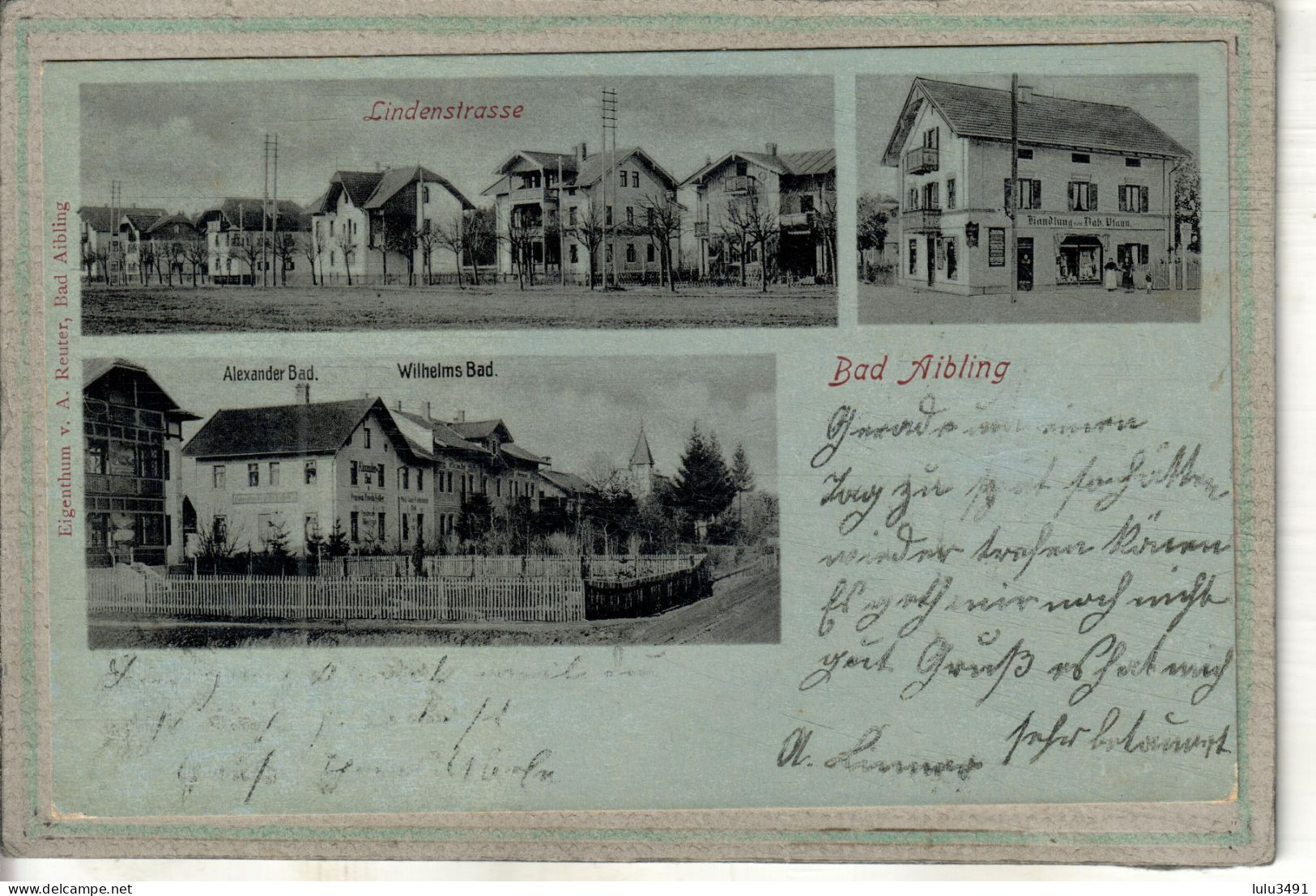 CPA (Allemagne-Bavière)- BAD-AIBLING - GRUSS Karte Mit Mehreren Ansichten - 1902 - Lindenstrasse - Handlung - Bad Aibling