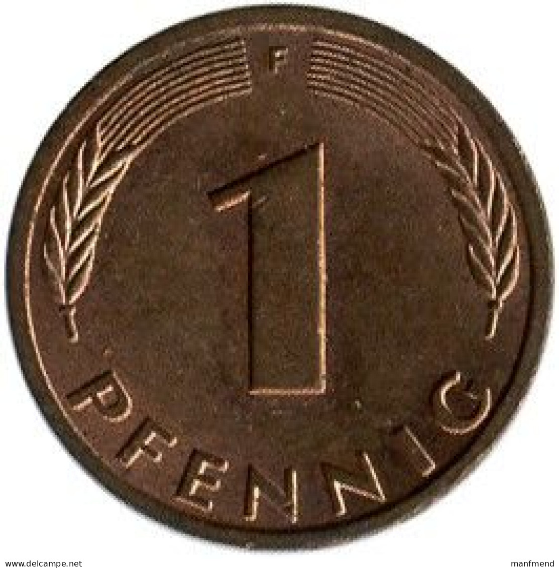 Germany - 1987 - KM 105 - 1 Pfennig - Mintmark "F" / Stuttgart - XF - Look Scans - 1 Pfennig