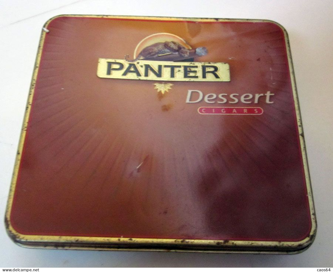 PANTER Dessert Cigars SIGARI METAL SCATOLA VUOTA ITALY - Sigarenkisten (leeg)