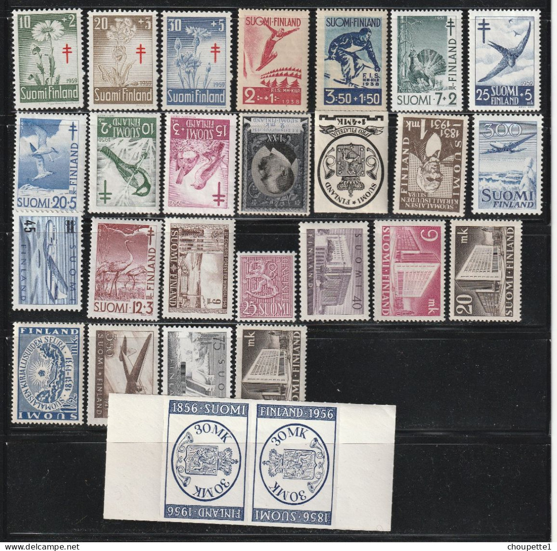 Finlande. Timbres Divers - Collections