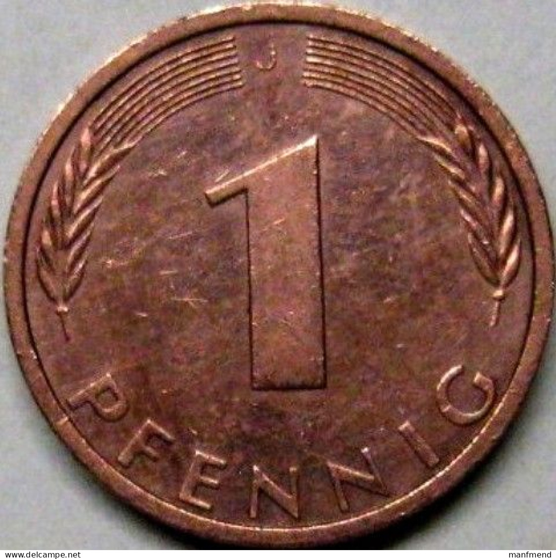 Germany - 1975 - KM 105 - 1 Pfennig - Mintmark "J" / Hamburg - XF - Look Scans - 1 Pfennig