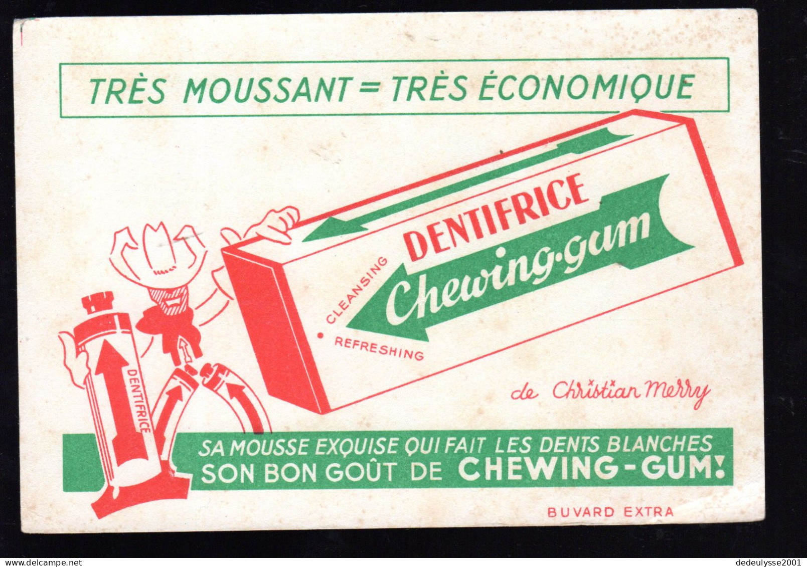 Nov 23  930797   Buvard    Dentifrice    Chewing.gum - Schuhe