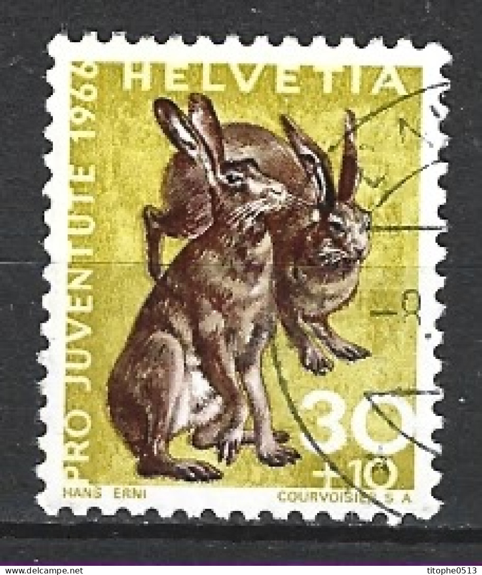 SUISSE. N°781 Oblitéré De 1966. Lièvre. - Rabbits