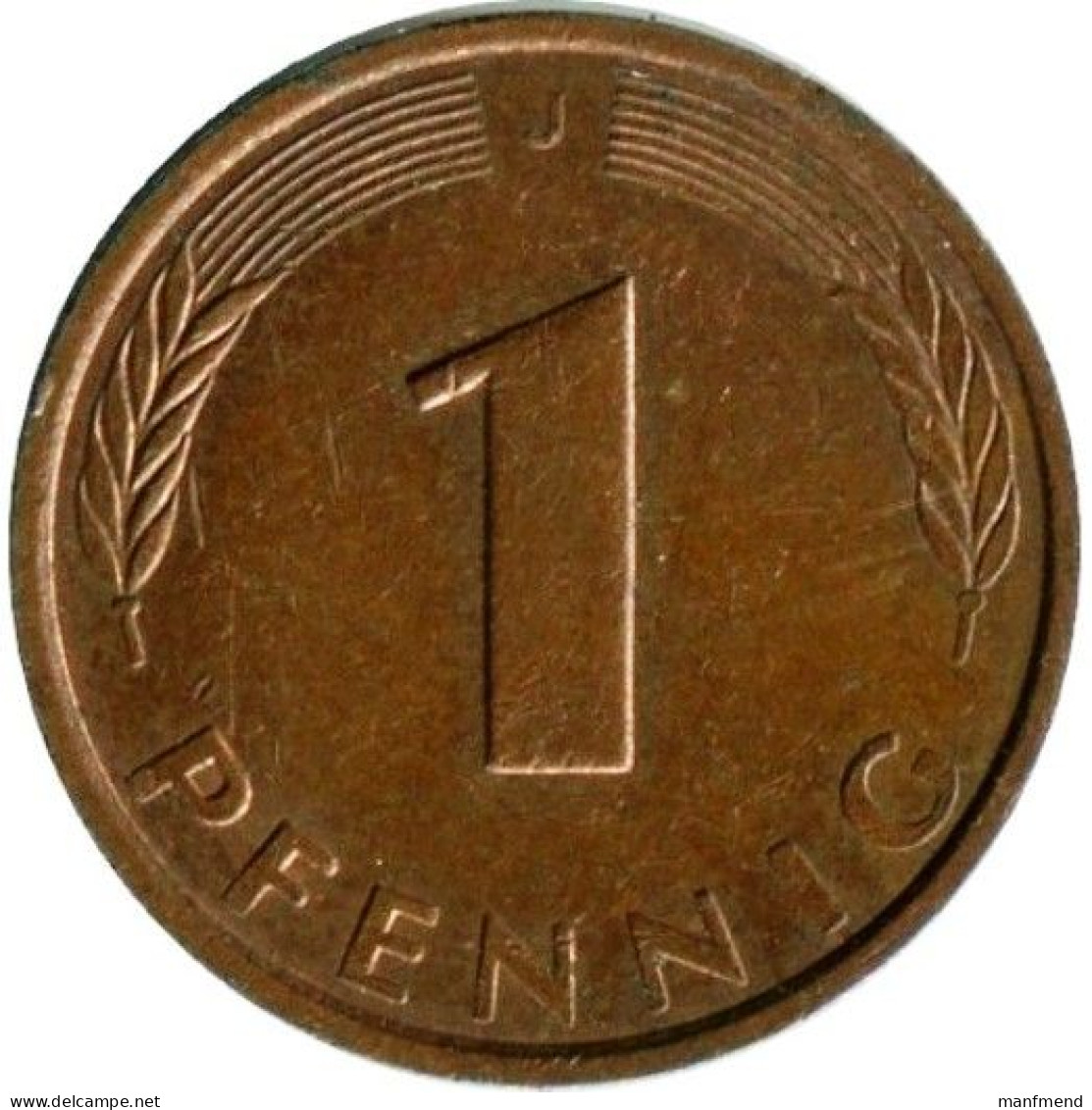 Germany - 1978 - KM 105 - 1 Pfennig - Mintmark "J" / Hamburg - XF - Look Scans - 1 Pfennig