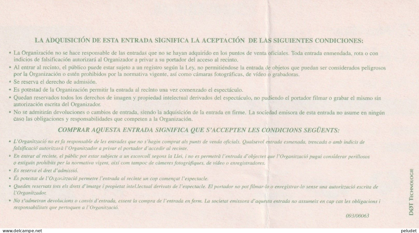 Ticket - Entrada -- David Copperfield - 1998 - Palau Sant Jordi - Tickets D'entrée