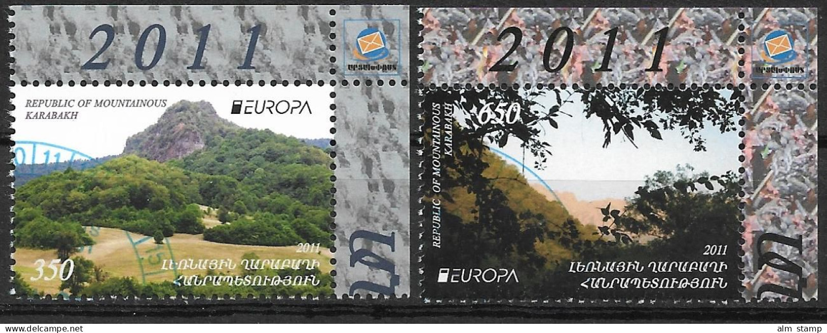 2011 NAGORNO KARABAKH  Bergkarabach Mountainous Karabakh Mi. 69-70 Used  Europa: Der Wald - 2011