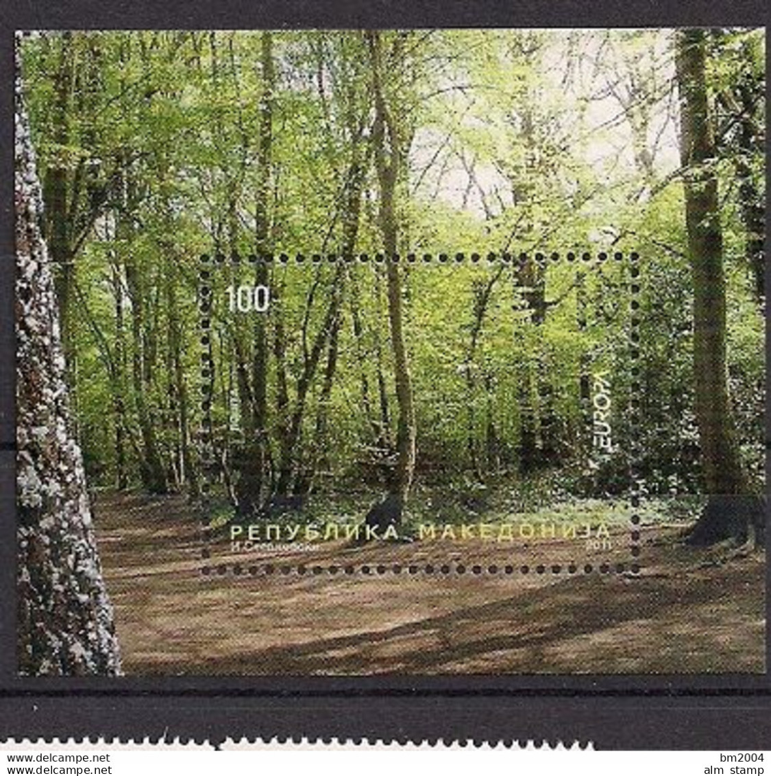 2011 Makedonien Mazedonien Mi. Bl. 23**MNH  Europa   " Der Wald " - 2011