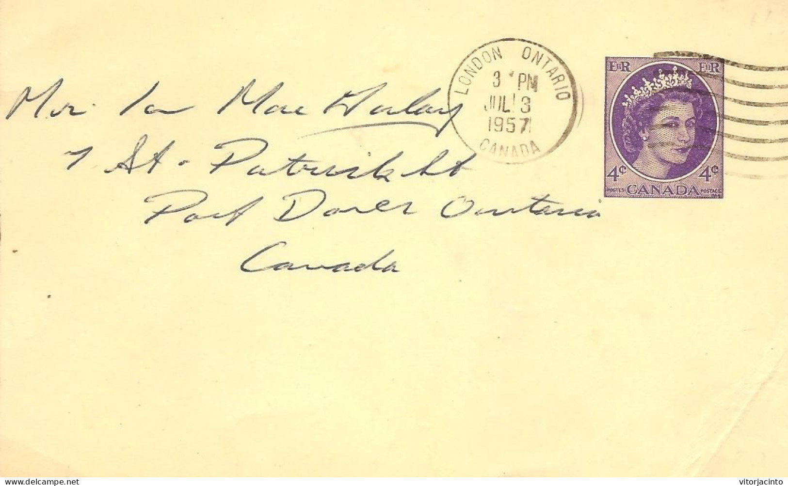 Canada - Postal Stationary - 1954 - Definitive Series - Queen Elisabeth II - 1953-.... Reign Of Elizabeth II