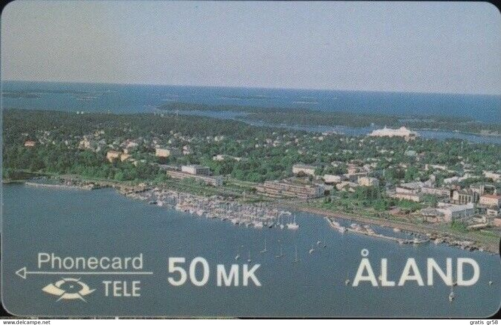 Aland - GPT, 2FIND020965, 1st Edition, View Over The Eastern Harbour Of Mariehamn, 25.000ex, 5/90, Used - Aland