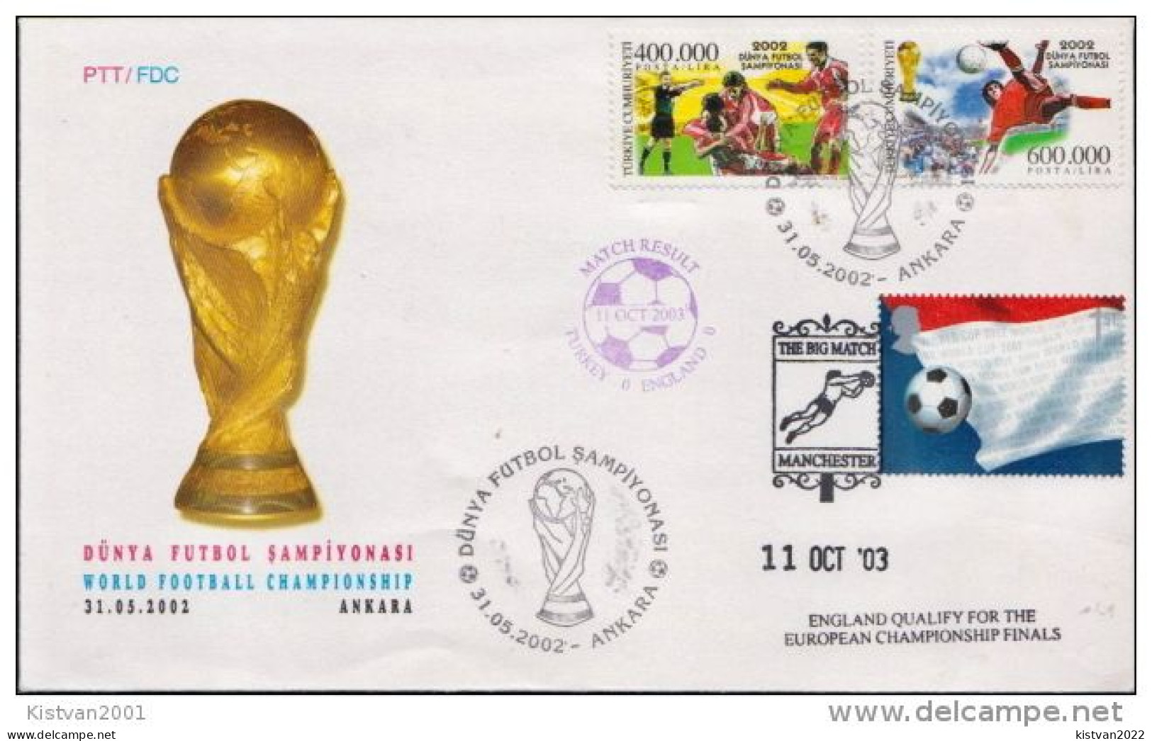 GB Turkey Football Cover From The Match Day, 11.10.2003 - Championnat D'Europe (UEFA)