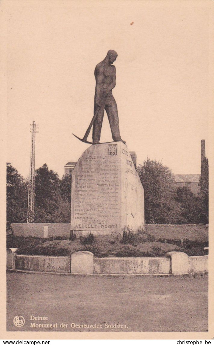 Deinze, Monument Der Gesneuvelde Soldaten (pk86008) - Deinze