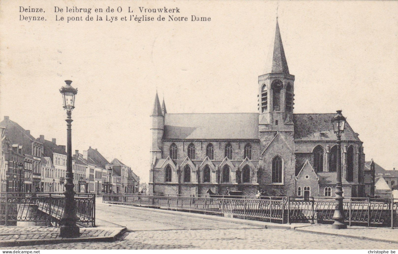 Deinze, De Leiebrug En De O.L.Vrouwkerk (pk86016) - Deinze
