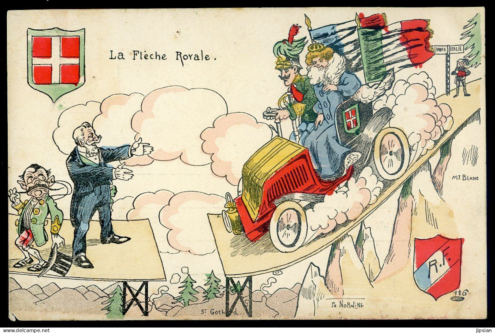 Cpa Illustrateur Norwins -- La Flèche Royale       LANR52 - Norwins