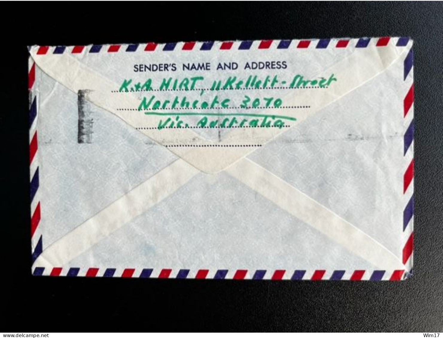 AUSTRALIA 1969 AIR MAIL LETTER MELBOURNE TO ZURICH 25-09-1969 AUSTRALIE - Covers & Documents