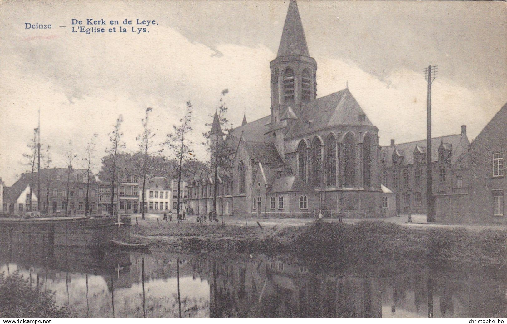 Deinze, O.L.Vrouw Kerk  En De Leie (pk86048) - Deinze