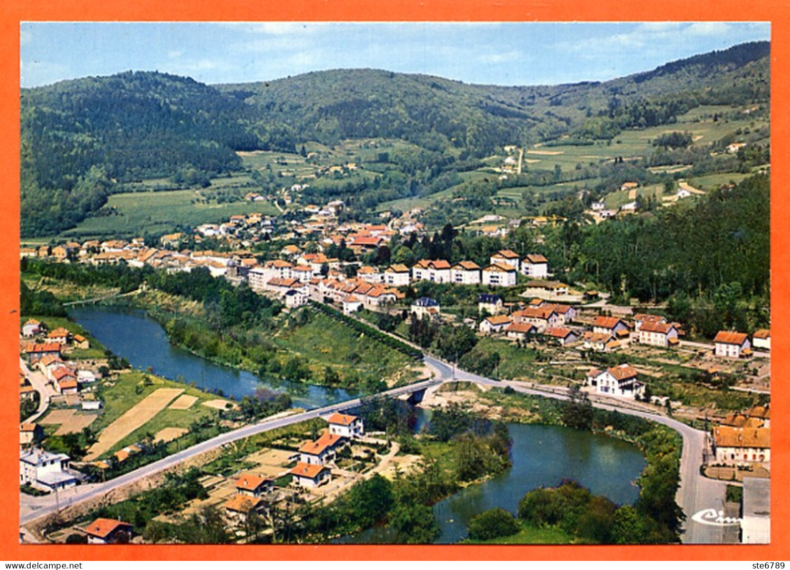 88 ELOYES  Vue Aérienne Sur La Moselle CIM Carte Vierge TBE - Pouxeux Eloyes