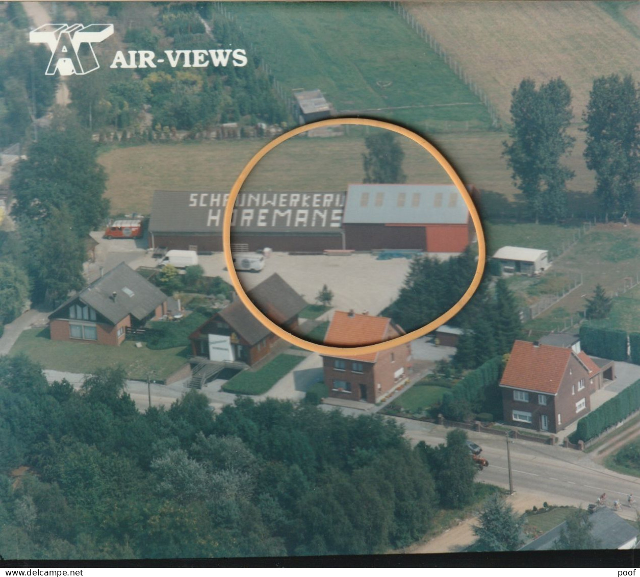 Meeuwen-Gruitrode / Oudsbergen : Peerderbaan / Schrijnwerkerij Horemans  ---   Luchtfoto - Meeuwen-Gruitrode