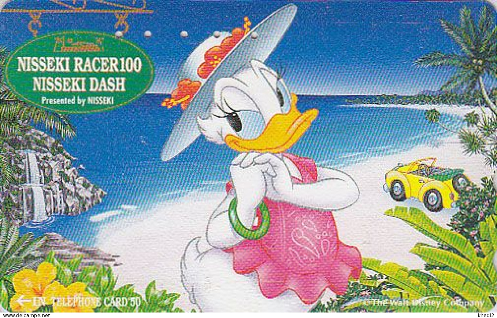 TC JAPON / 110-011 - DISNEY - DAISY DUCK In Hawaii ** Nisseki ** - JAPAN Phonecard Telefonkarte - Disney