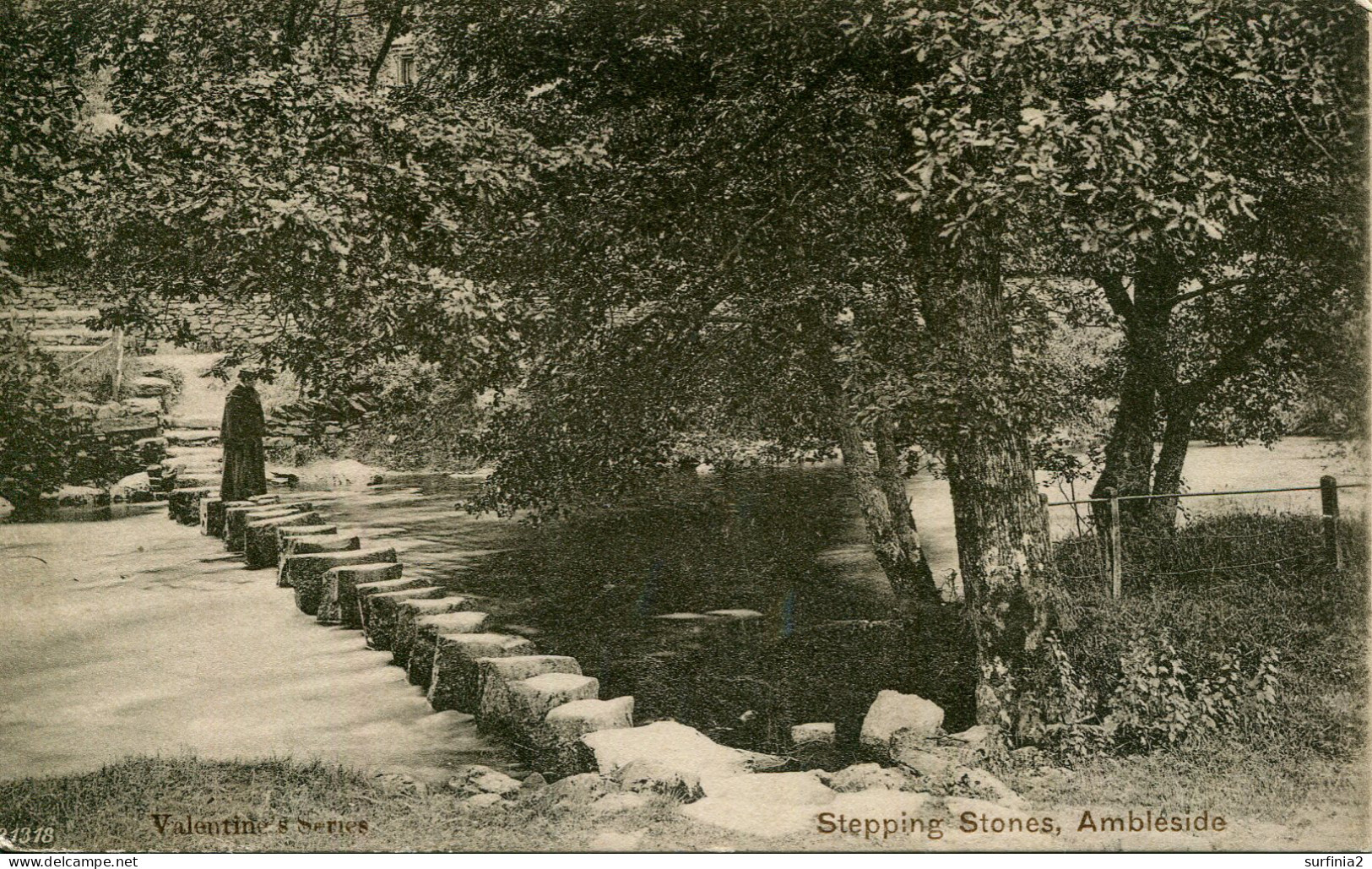 CUMBRIA - AMBLESIDE STEPPING STONES 1904 Cu1459 - Ambleside